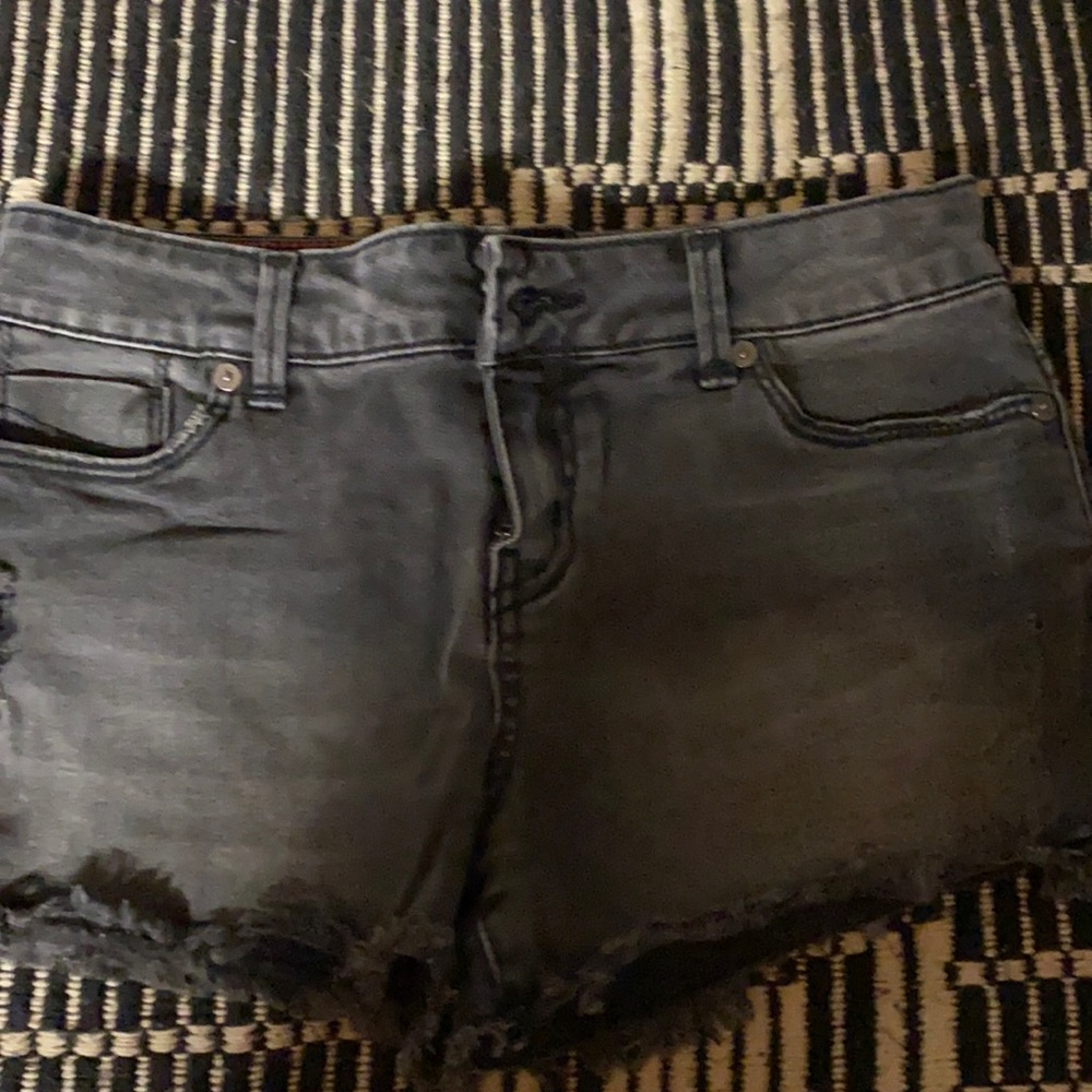 Black Jean Shorts